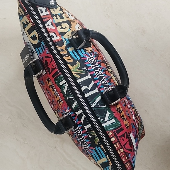 NWT Karl LAGERFELD Paris Graffiti Purse - Picture 4 of 5